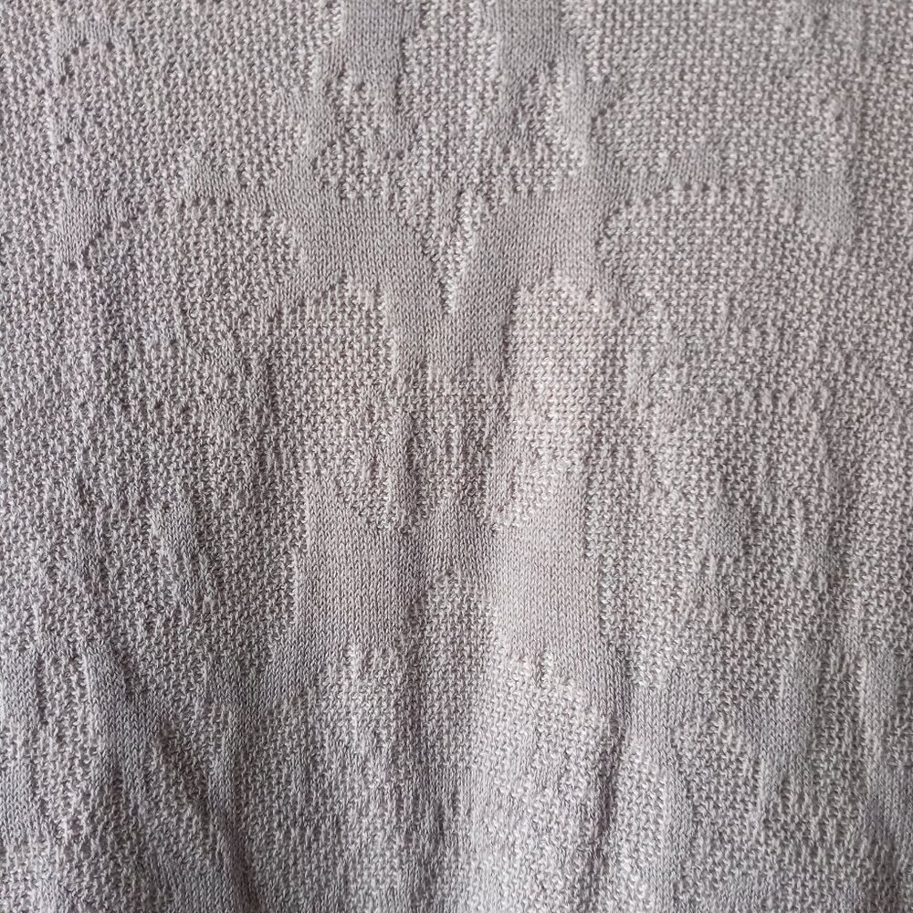 Dana Buchman Grey Damask Open Cardigan Sweater Kimono sz M NWT /B8 - Picture 2 of 10